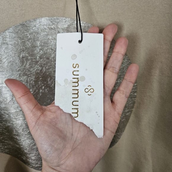 Summum Woman Gold Foil Moon Sweatshirt Size M Minimalist - Picture 11 of 13